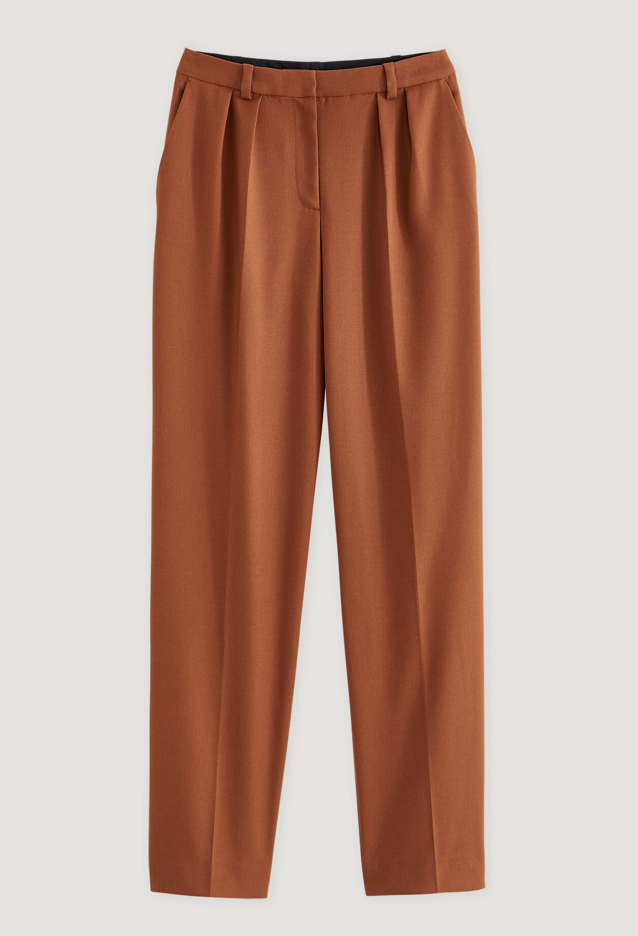 Creased trousers