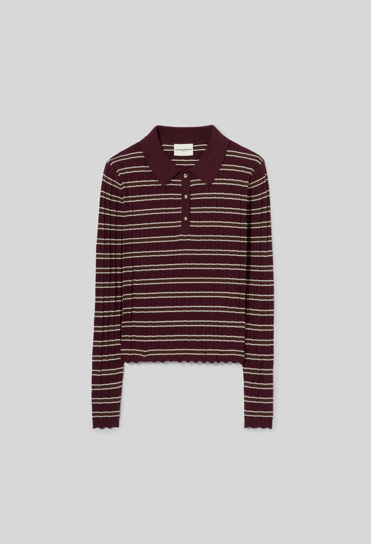 Multicoloured striped knit jumper