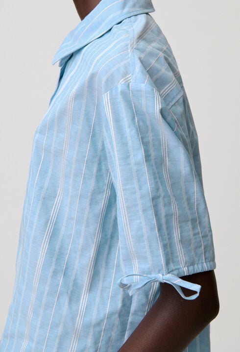 Striped Peter Pan Collar Shirt