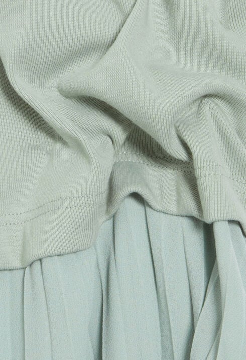 Short almond pleated Twist dress