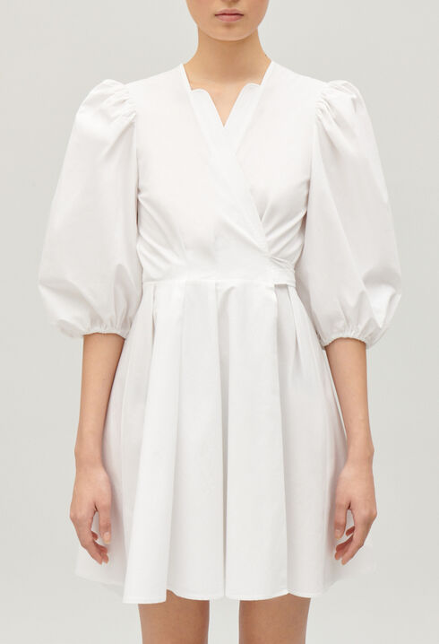 Short wrap dress