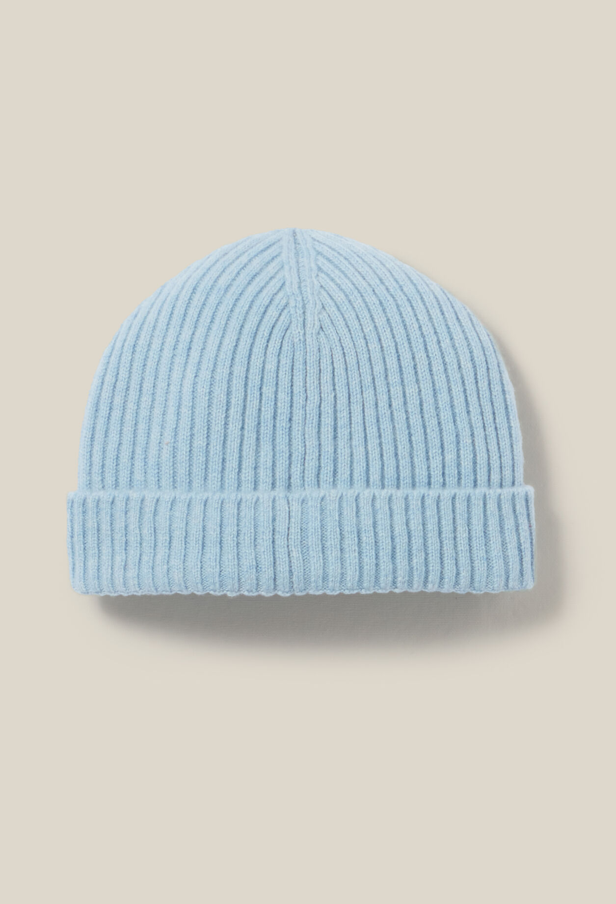 Cashmere ribbed hat CP embroidery
