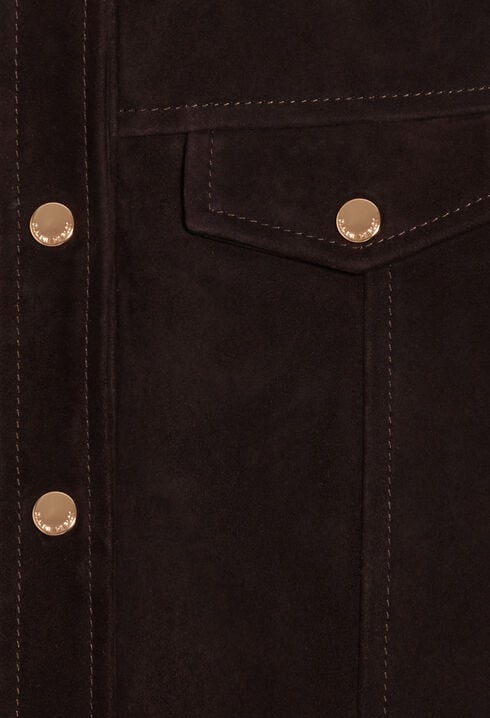 Chocolate leather jacket