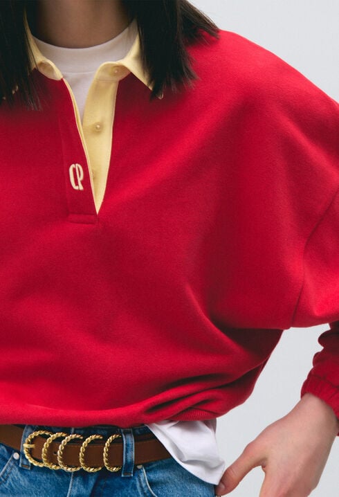 Oversized cotton sweatshirt