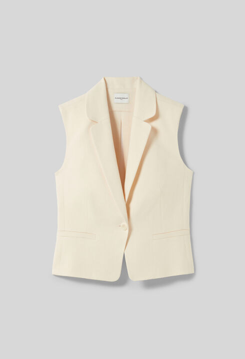 Sleeveless tailored blazer