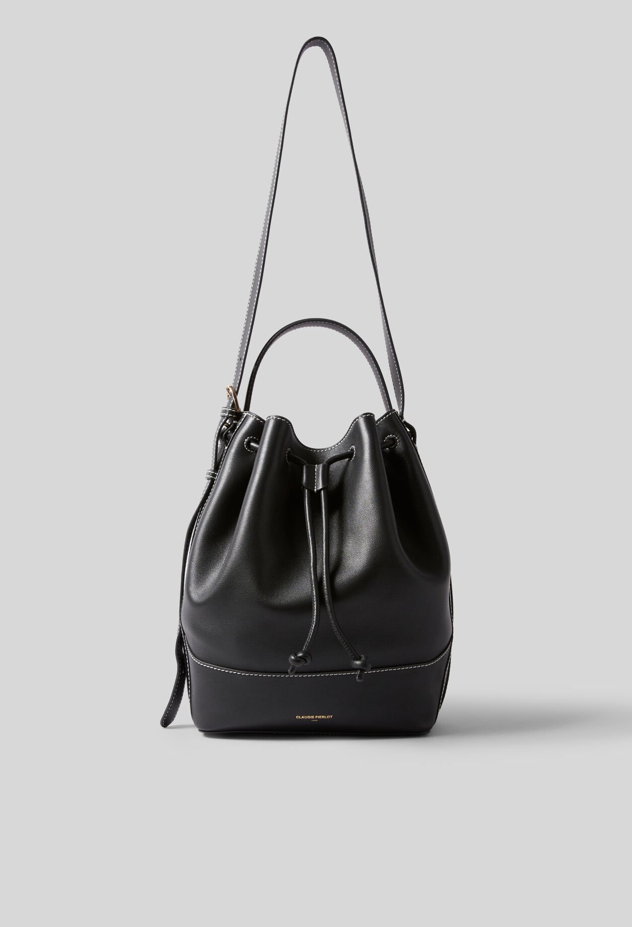 Large Leather Bucket Bag