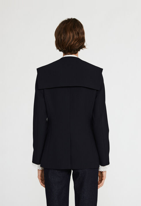 Veste &agrave; col marin