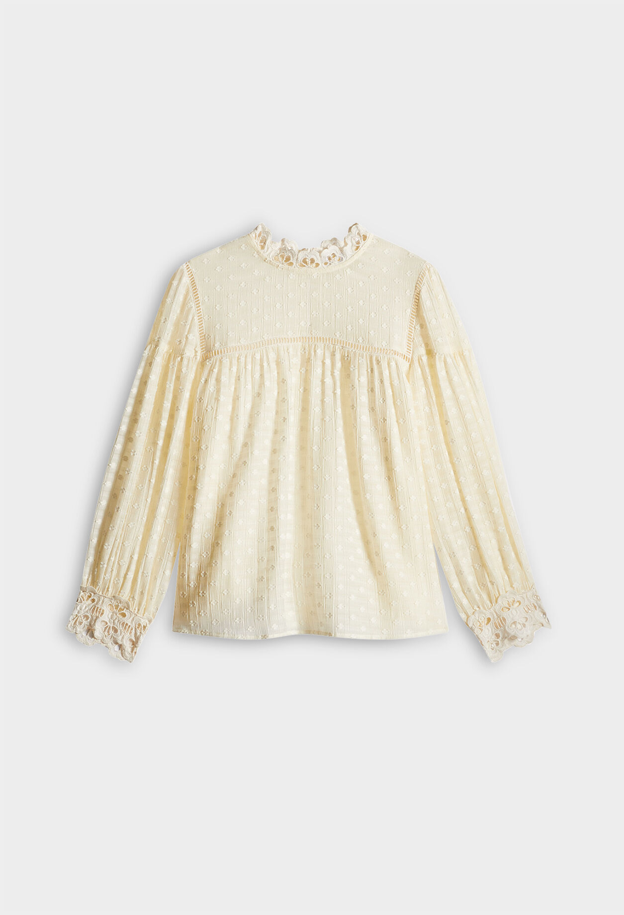 Swiss dot blouse
