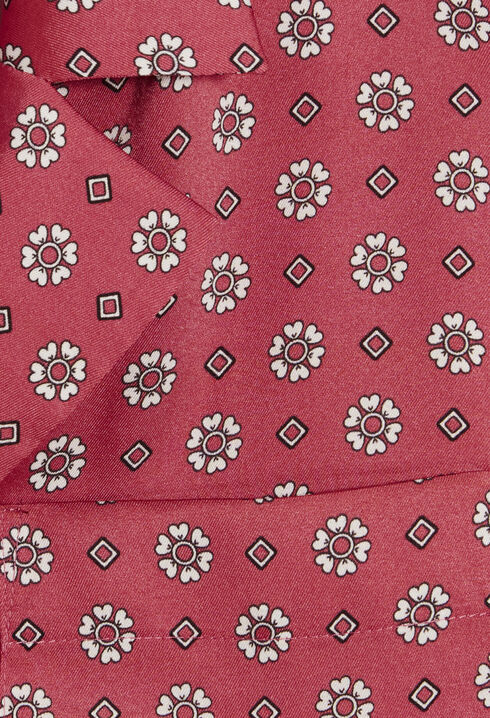 Printed satin shirt
