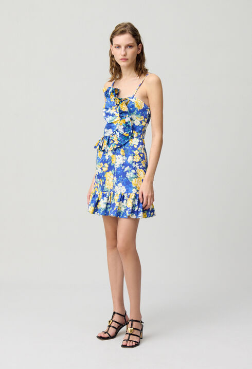 Frilled Short Dress