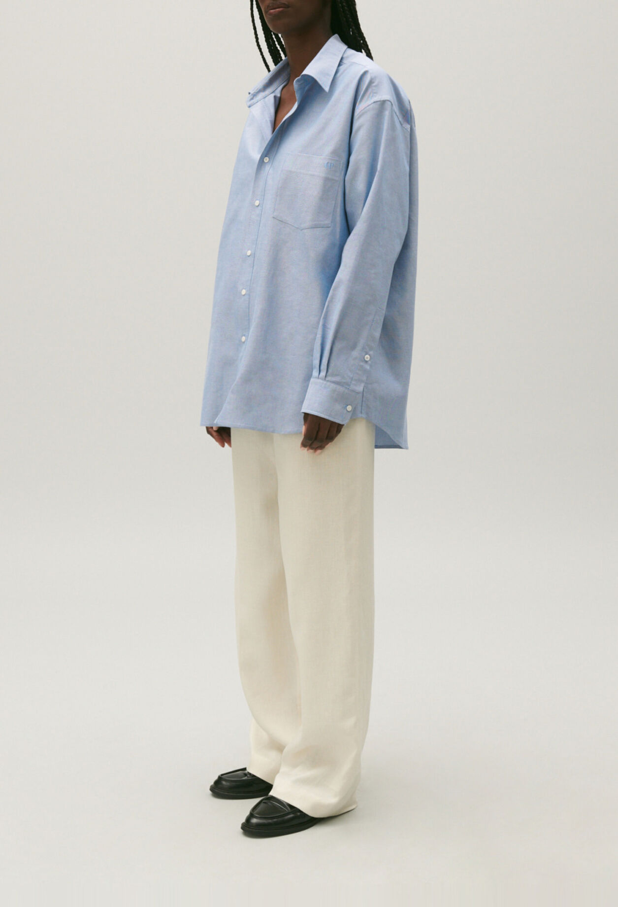 Sky blue cotton shirt
