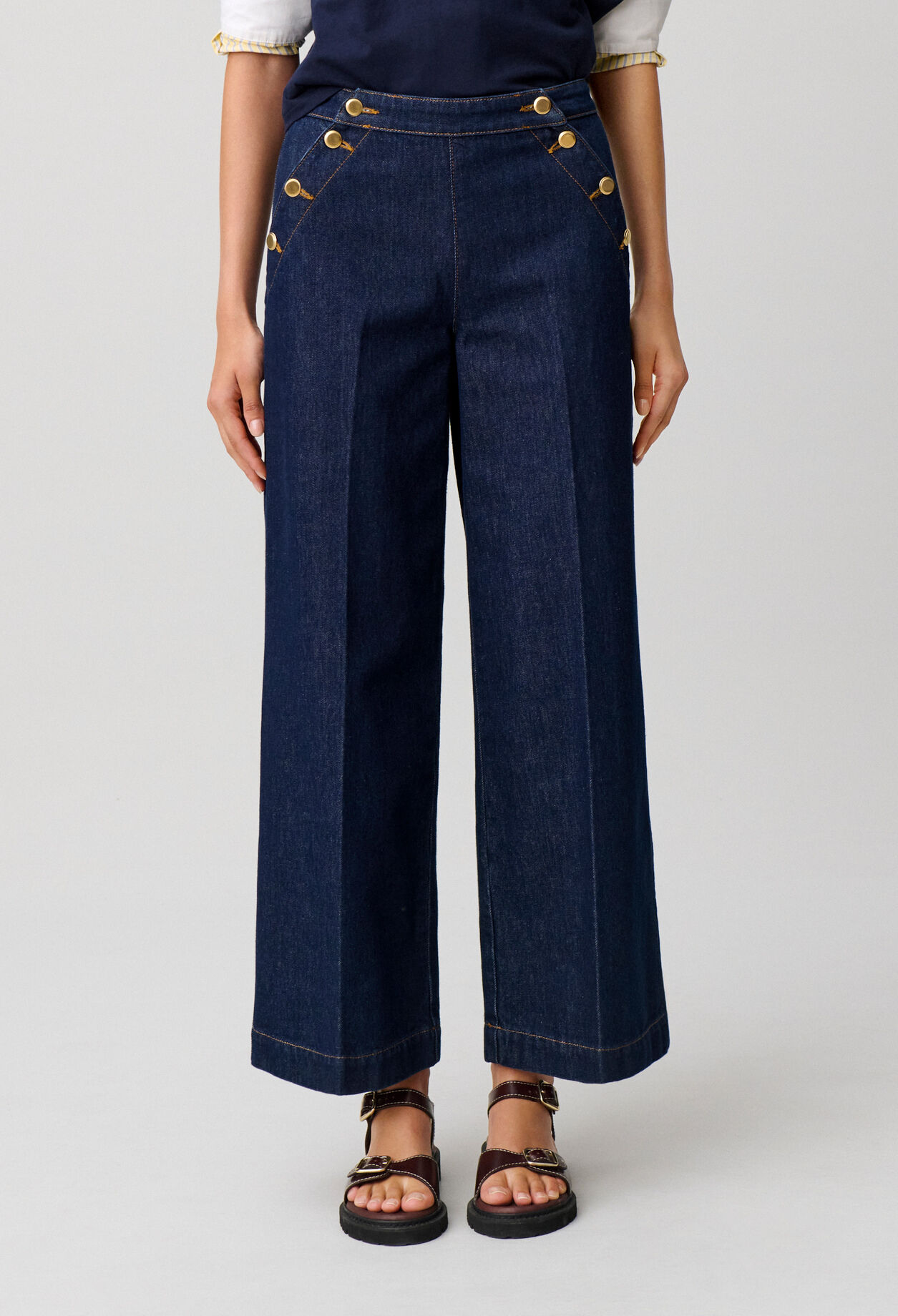Wide-Leg Sailor Jeans