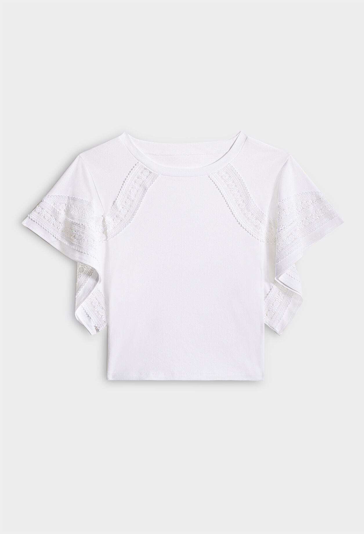 Cropped organic cotton T-shirt