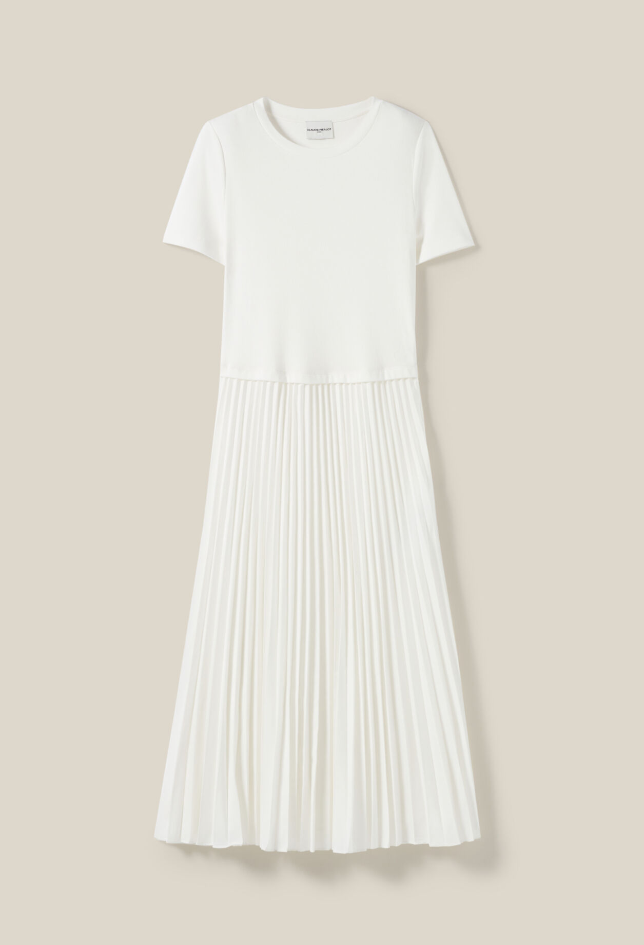 Twist Dual-Fabric Dress