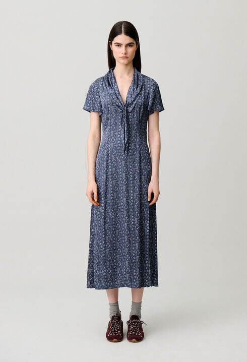 Flowy printed dress