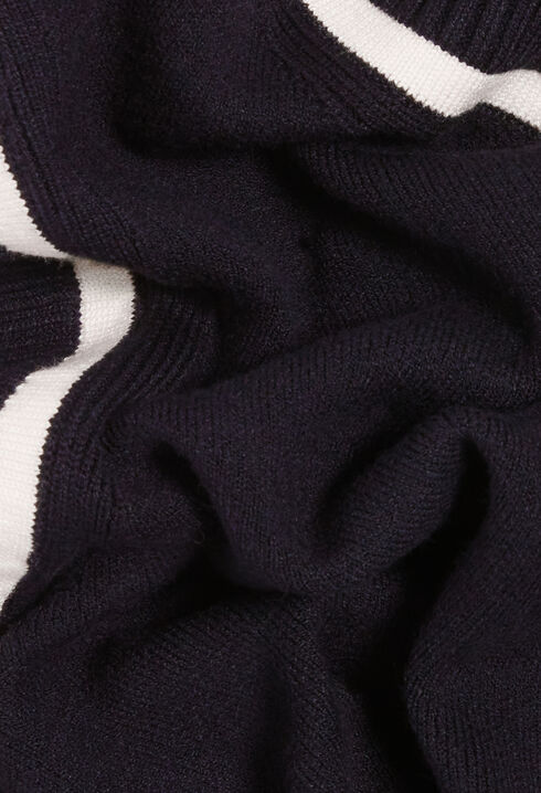 Striped knitted jumper