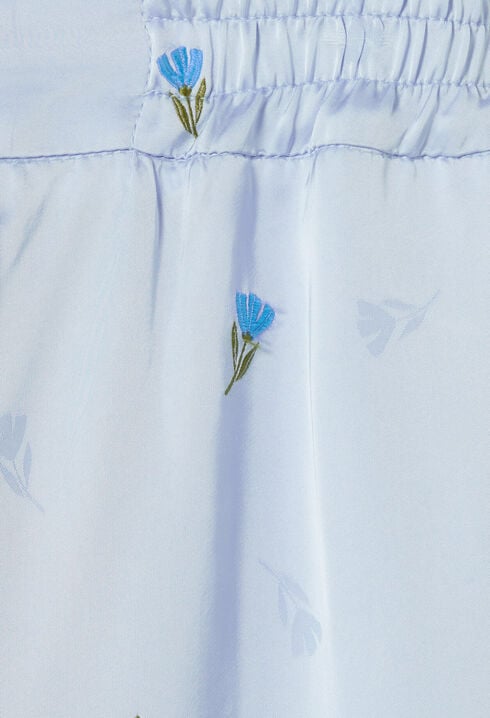 Lightweight satin trousers