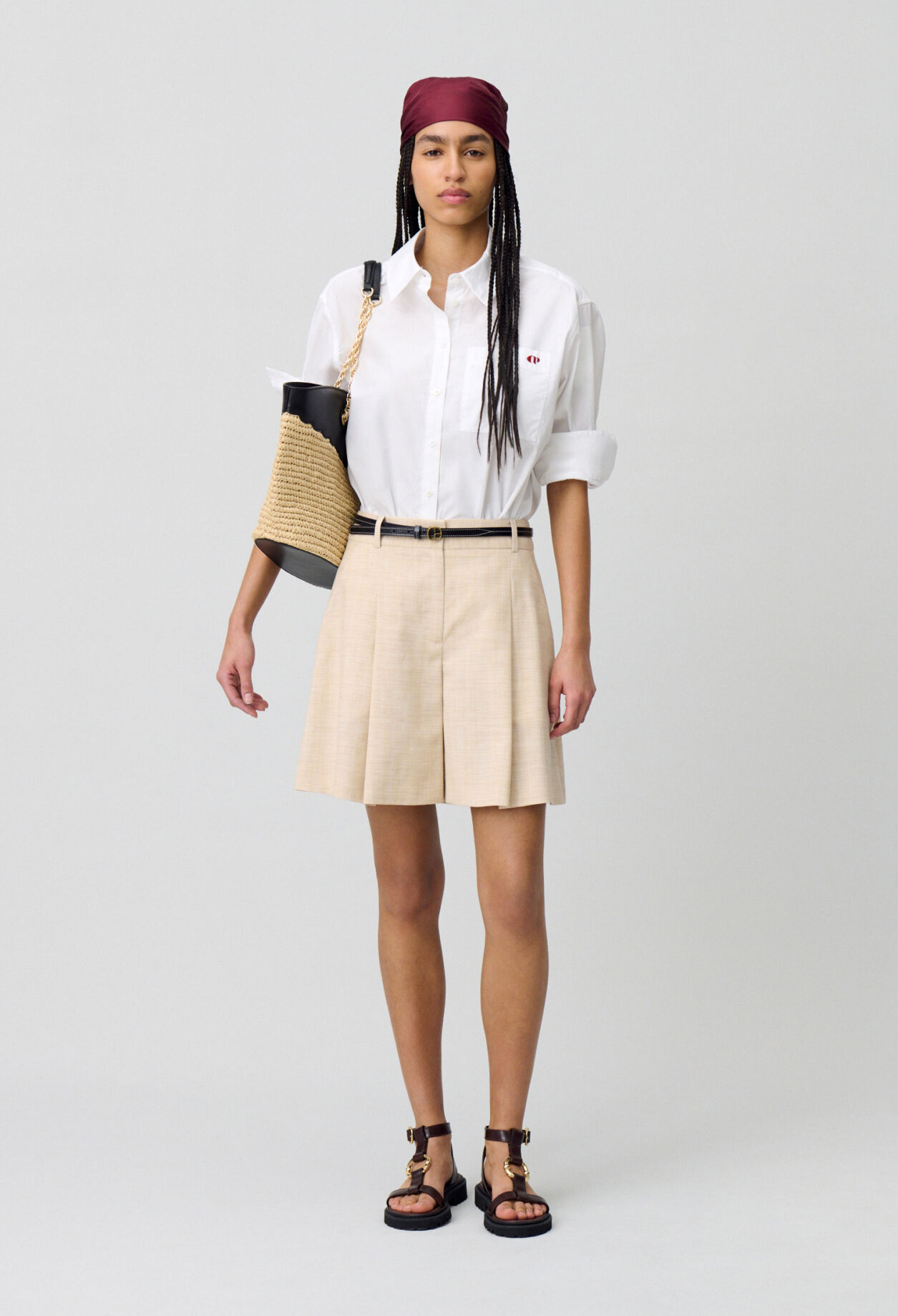Pleated Shorts