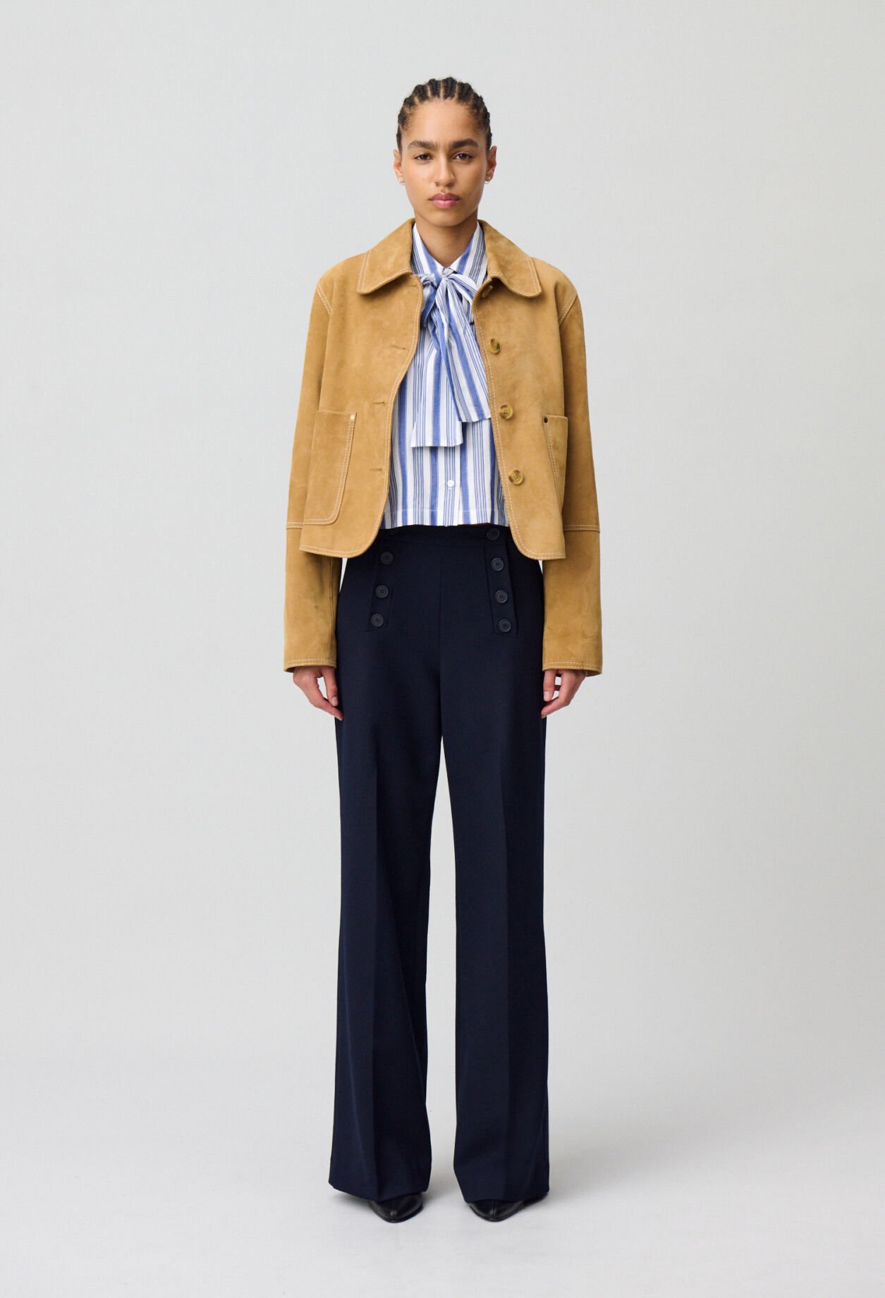 Flared sailor trousers