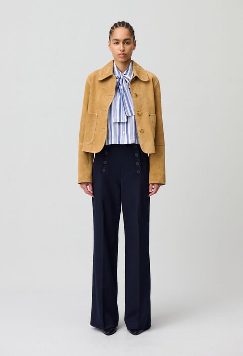 Flared sailor trousers
