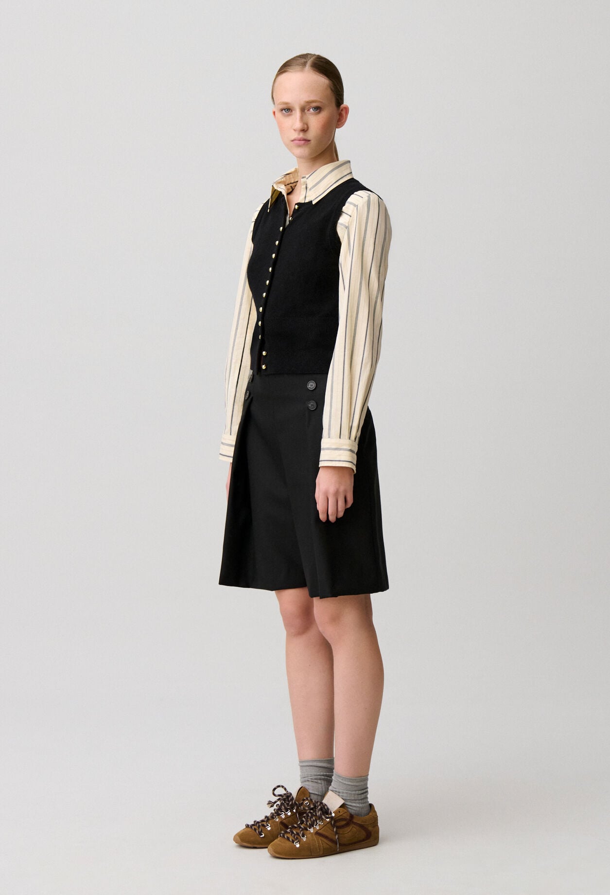 Button-Up Knitted Top