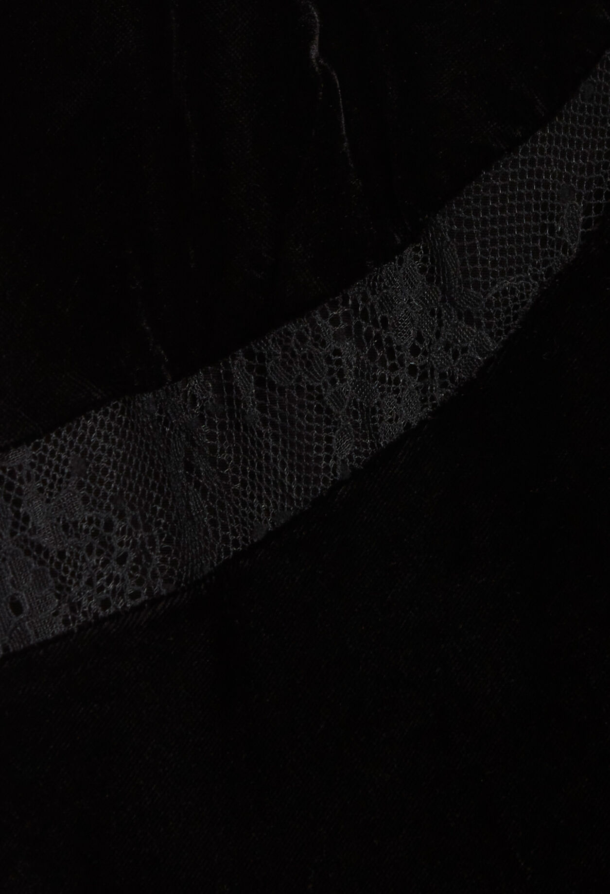 Black velour midi dress