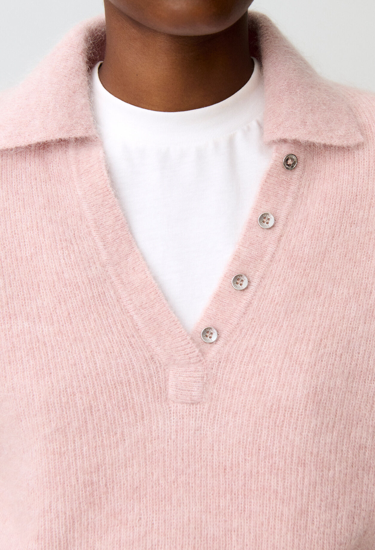 Relaxed fluffy knit jumper