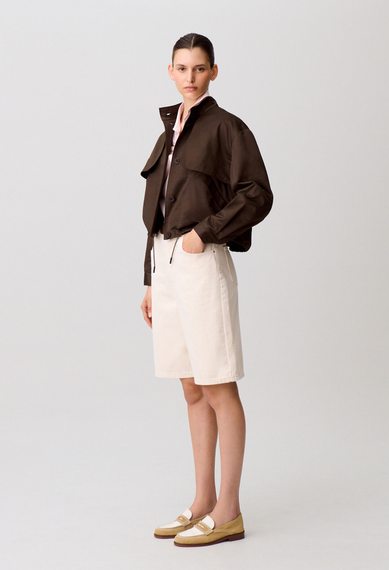 Satin blouson