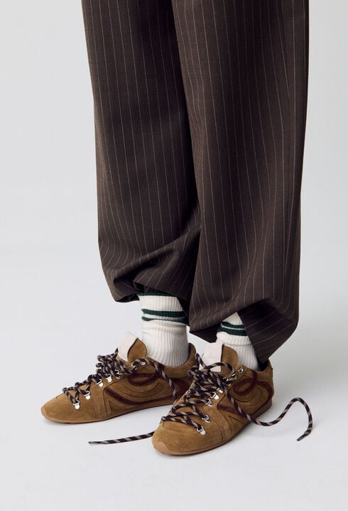 Suede trainers