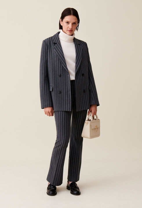 Striped Oversized Blazer