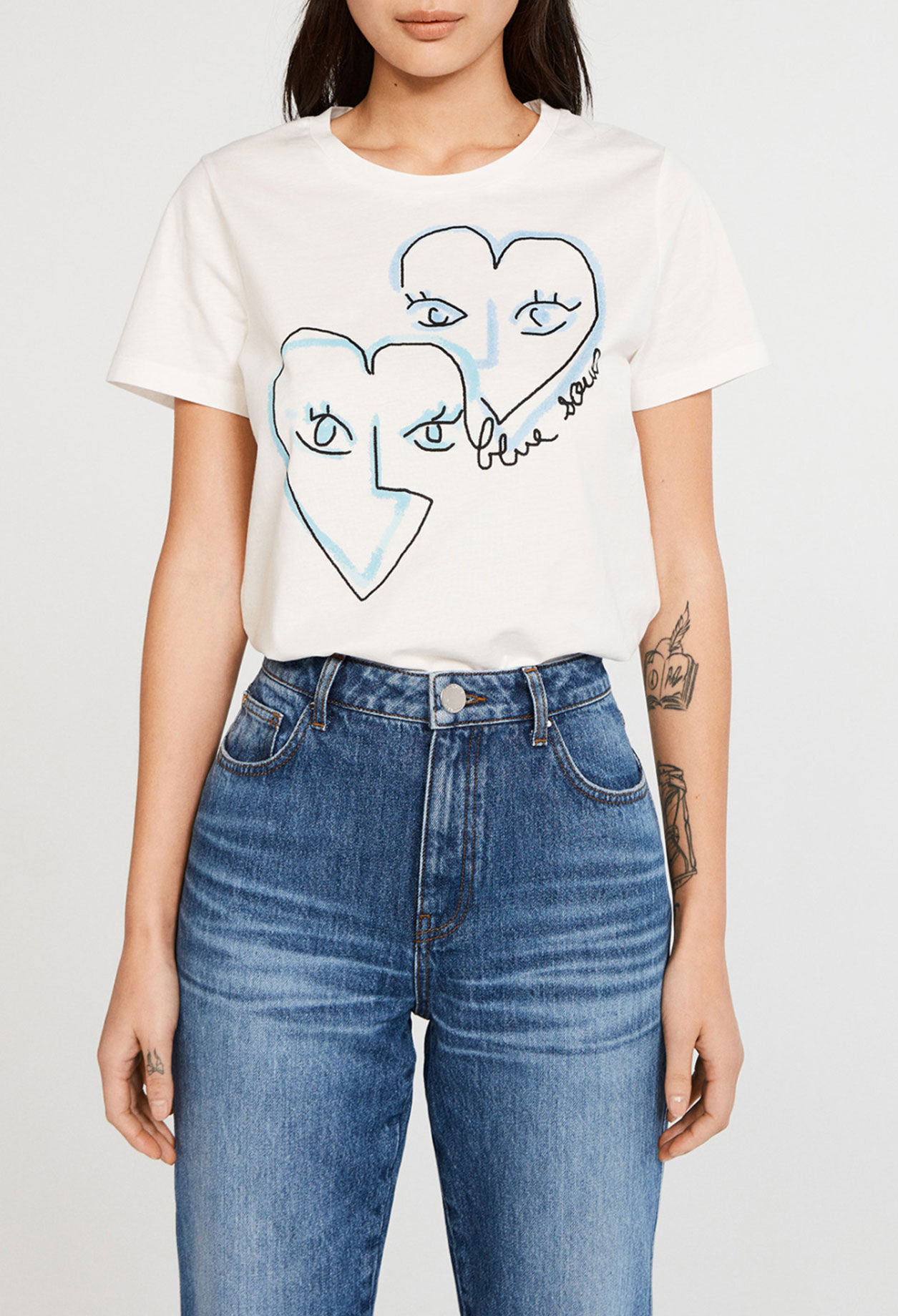 Organic cotton screen-printed T-shirt
