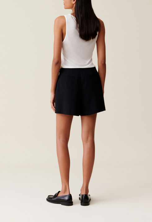 Wrap-style Skort with Buttons