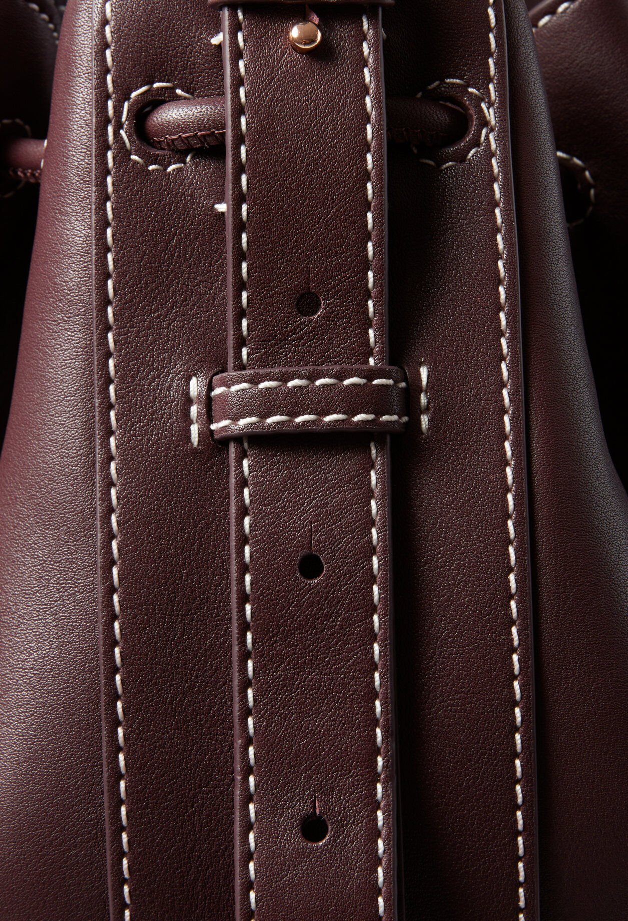 Large Leather Bucket Bag