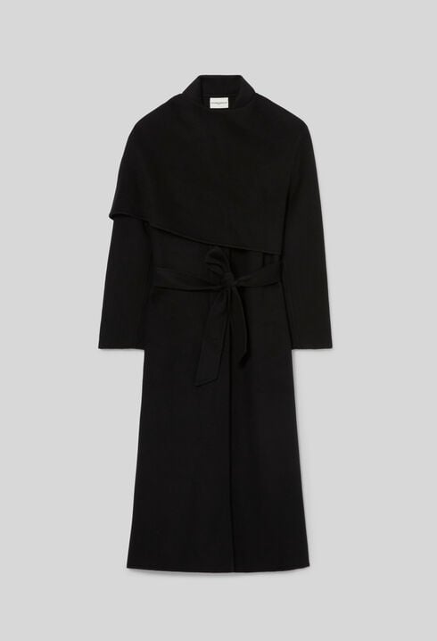 Long draped coat