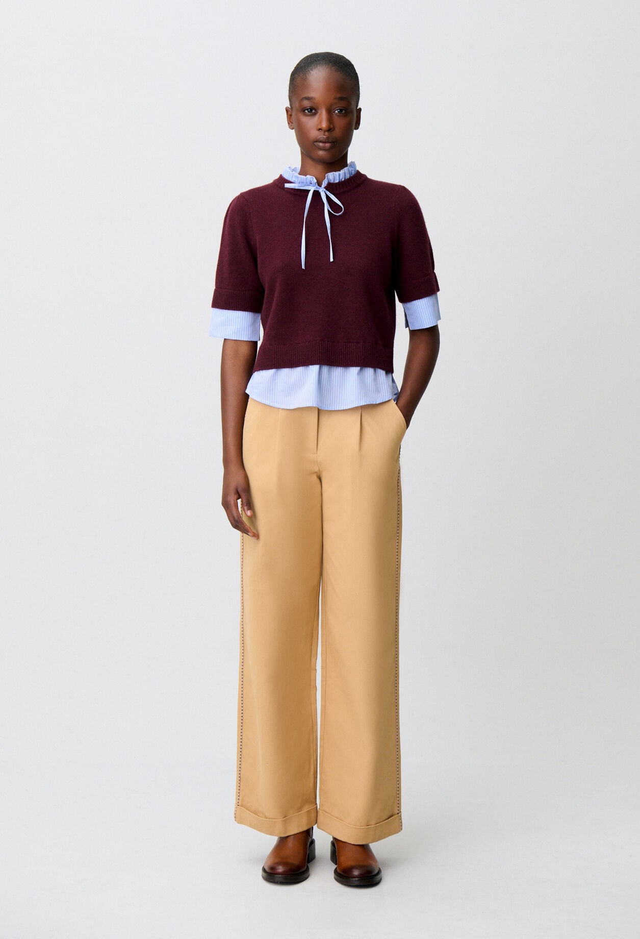 Striped wool jumper