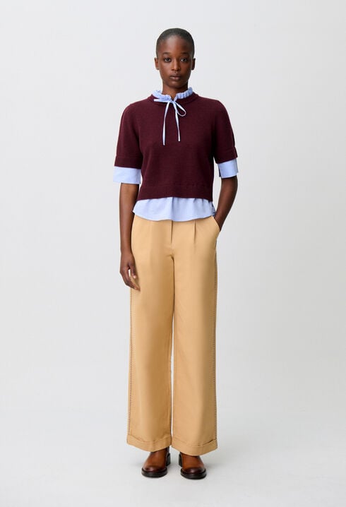 Striped wool jumper