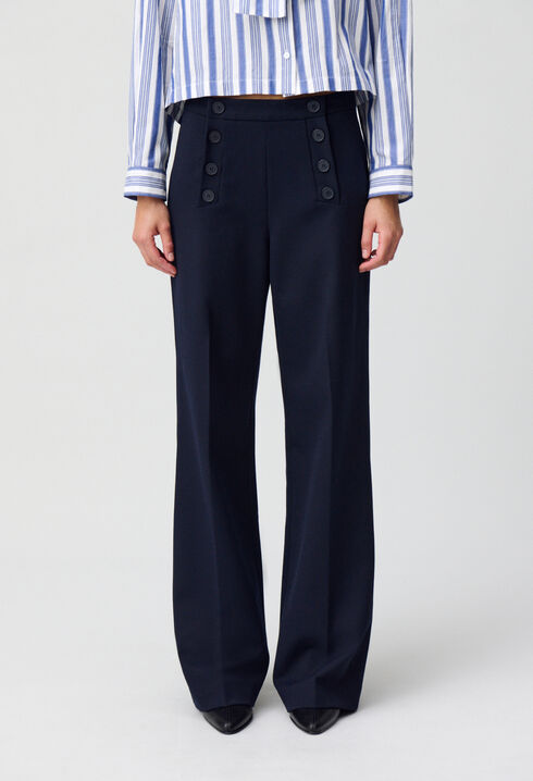 Flared sailor trousers