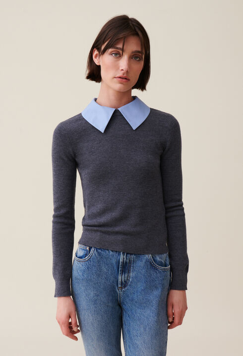 Jumper with Detachable Collar