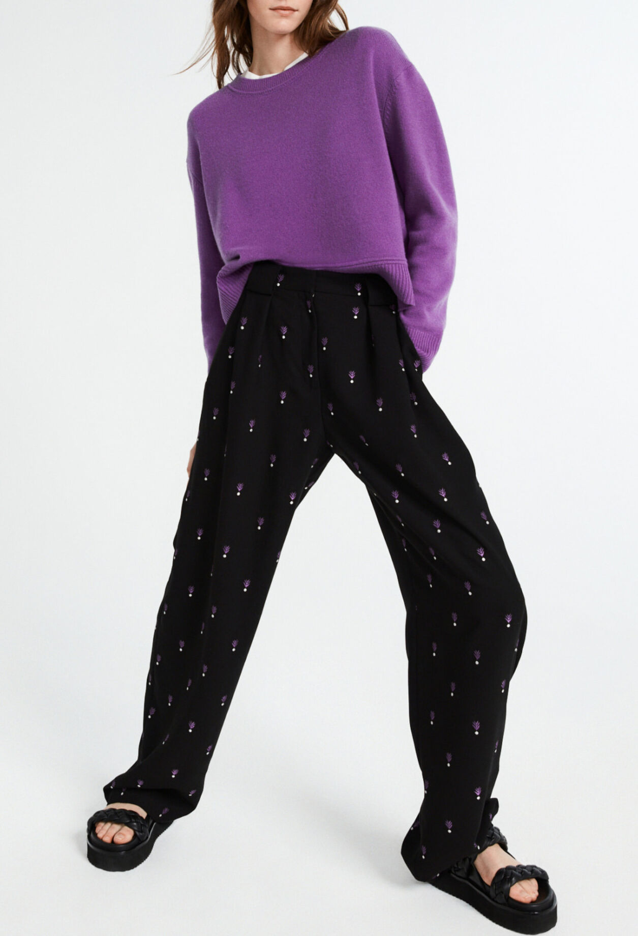 Printed trousers