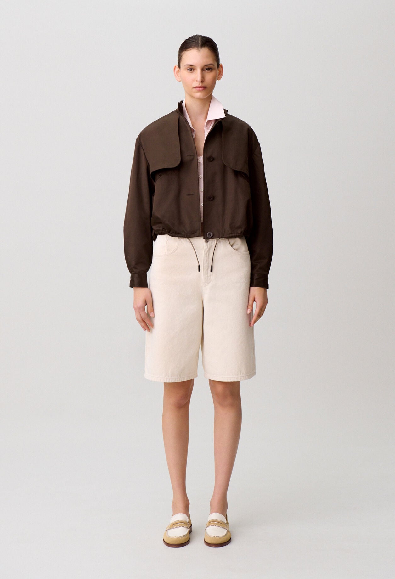 Satin blouson