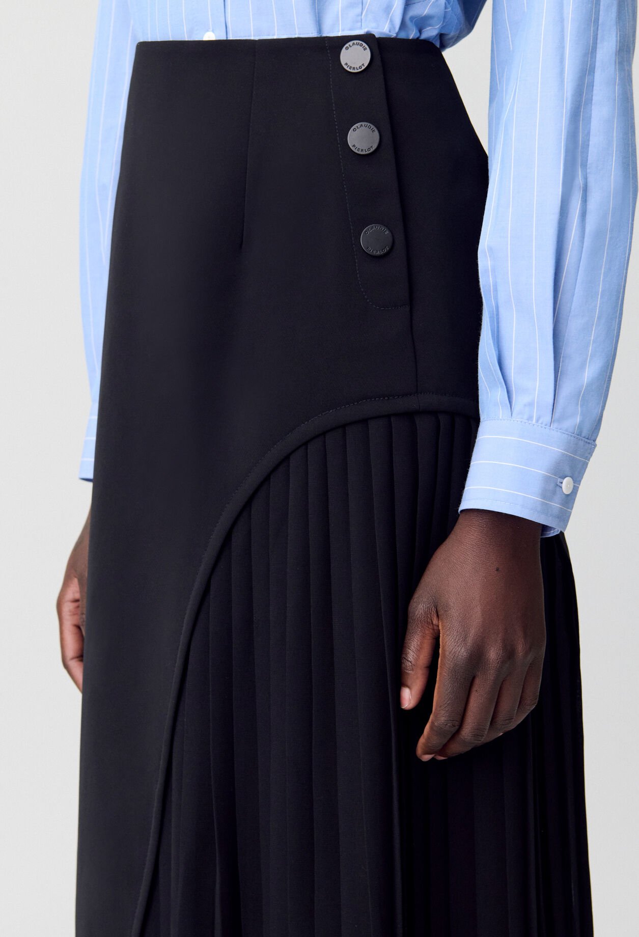 Pleated Midi Skirt