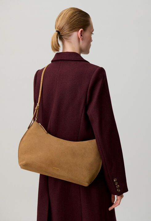 Soft suede leather bag