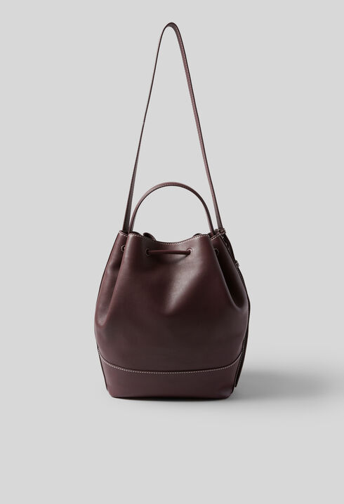 Large Leather Bucket Bag