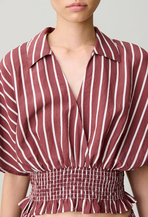 Flowy striped top