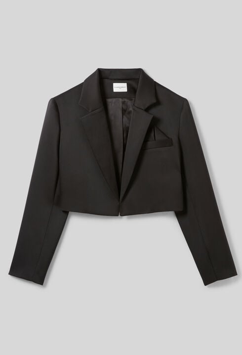 Tailored satin jacket
