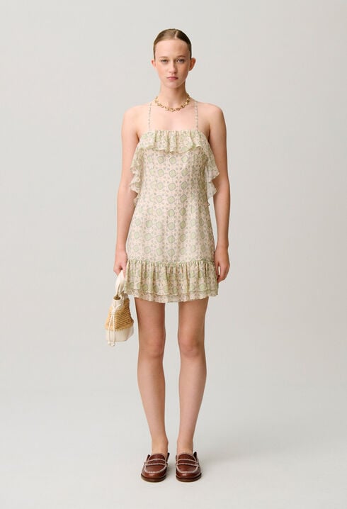 Printed short dress
