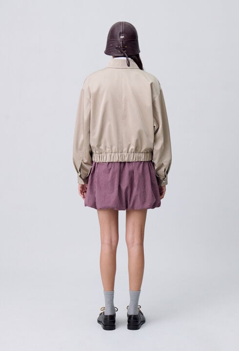 Oversized zip-up jacket