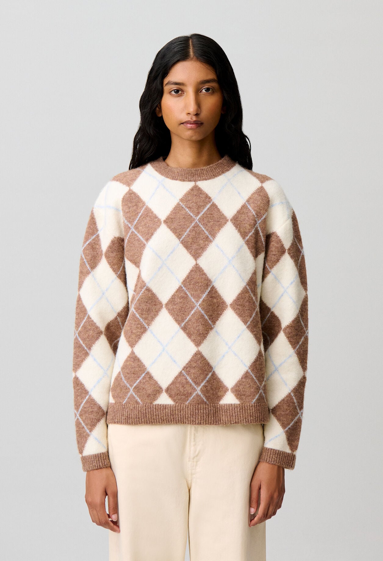 Straight multicoloured jumper