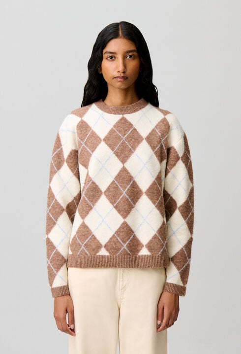 Straight multicoloured jumper