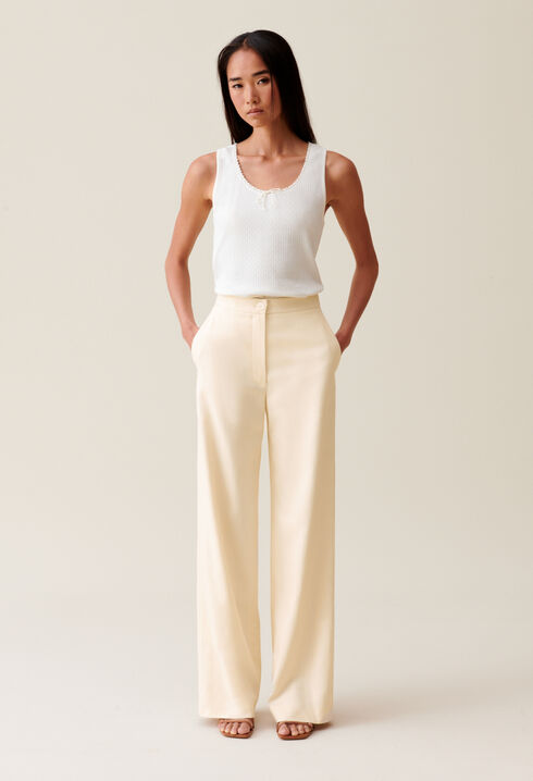 Ivory Tailored Trousers